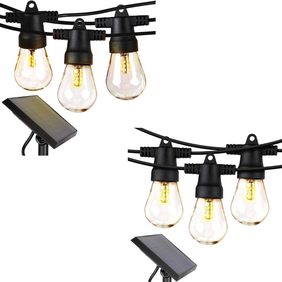 Brightech Bundled: 75Ft, 25 Bulbs Ambience Pro Solar Powered