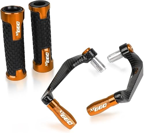 Protector de palanca de motocicleta para Yamaha XT660 XT660X XT660R 2004-2017, manetas de embrague de freno, protector con logotipo de 78 pulgadas,