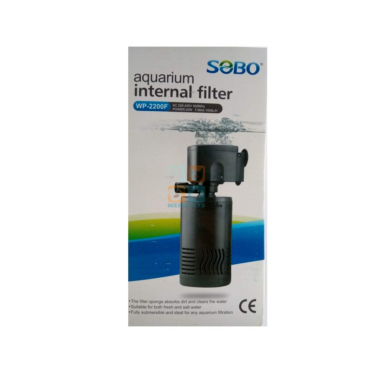 Sobo WP-2200F Aquarium Internal Filter [AC 220-240V 50/60Hz Power:20W F.MAX :1000L/HR] - Central Fish Aquarium (B08DRFM78X) Amazon Price History, Amazon Price Tracker