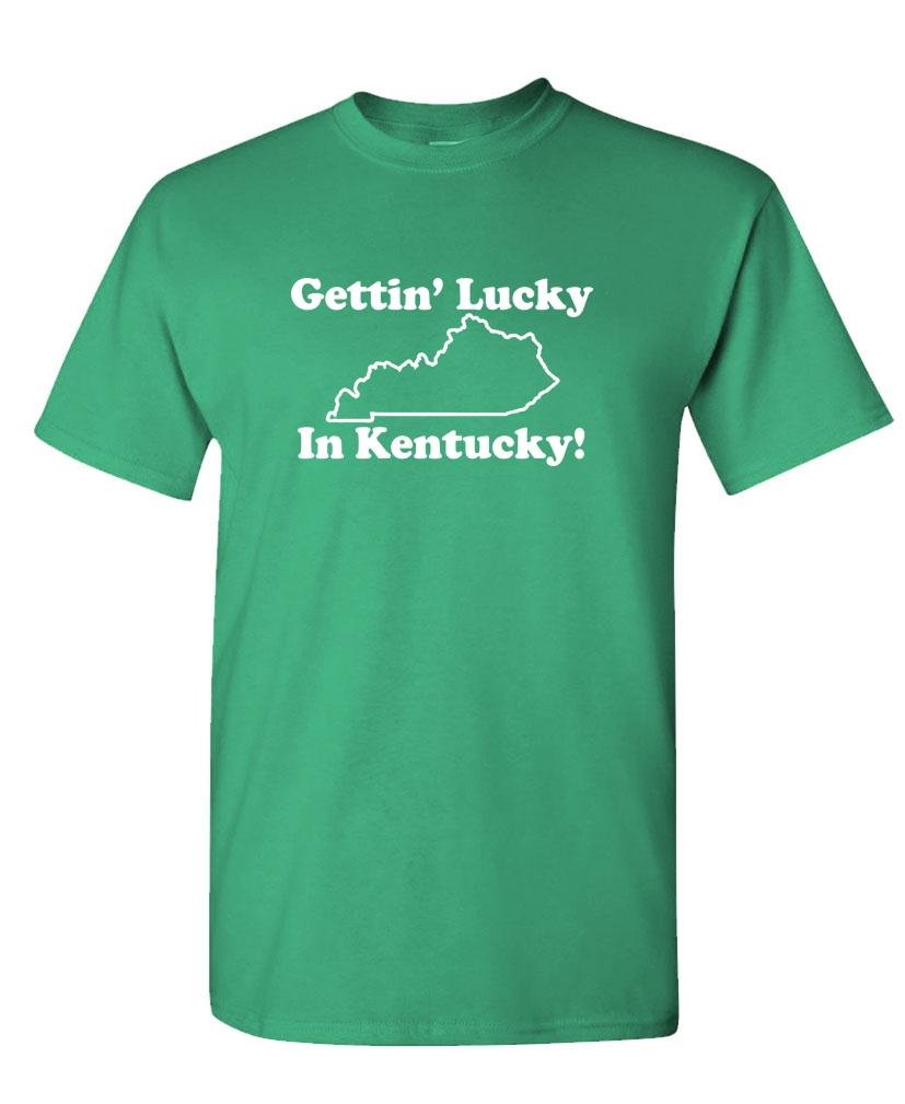 The Goozler - Gettin Lucky in Kentucky - Mens Cotton T-Shirt
