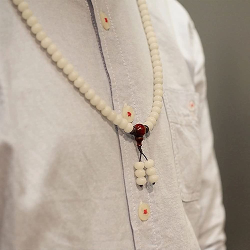 Collana con Braccialetto multicerchio in radice di Bodhi in Giada