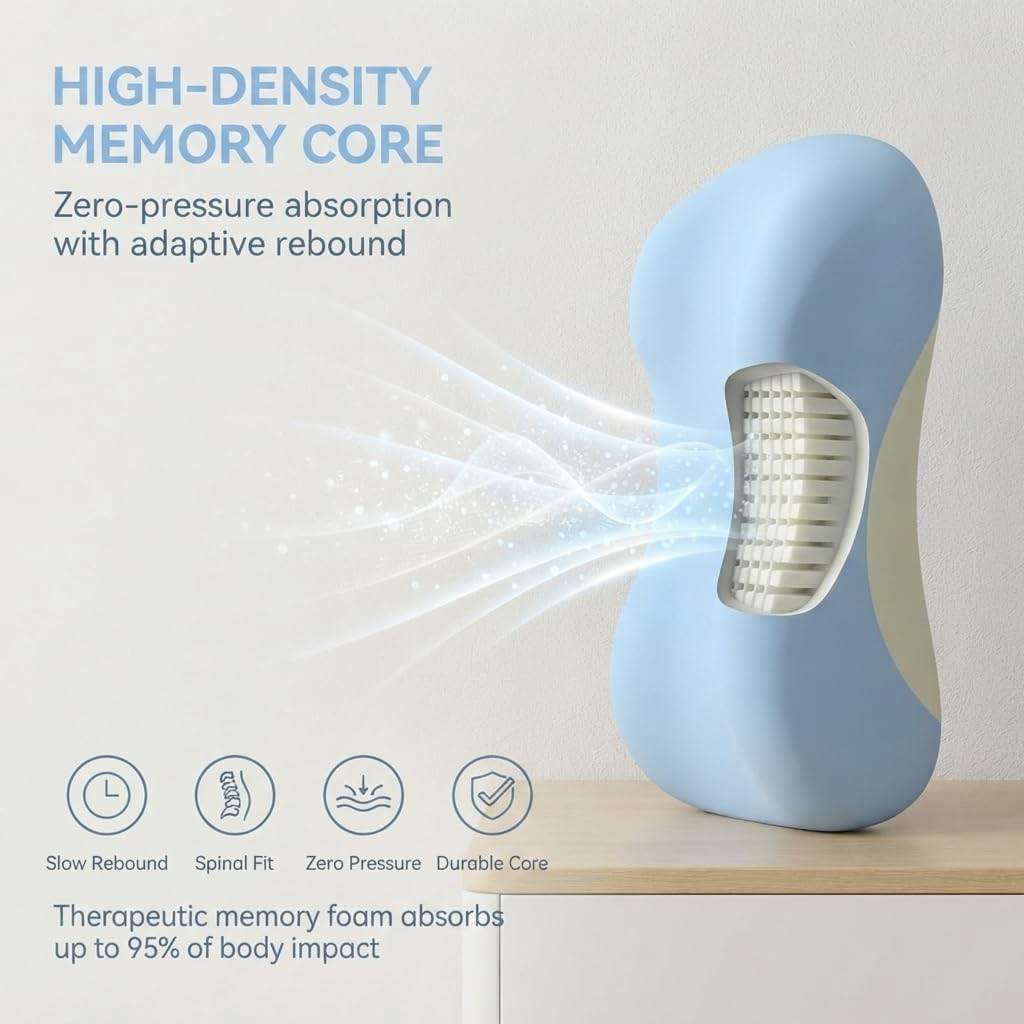 Intimacy Pillow for Couples Sex Cushion, Ergonomic Foam Wedge (#03)