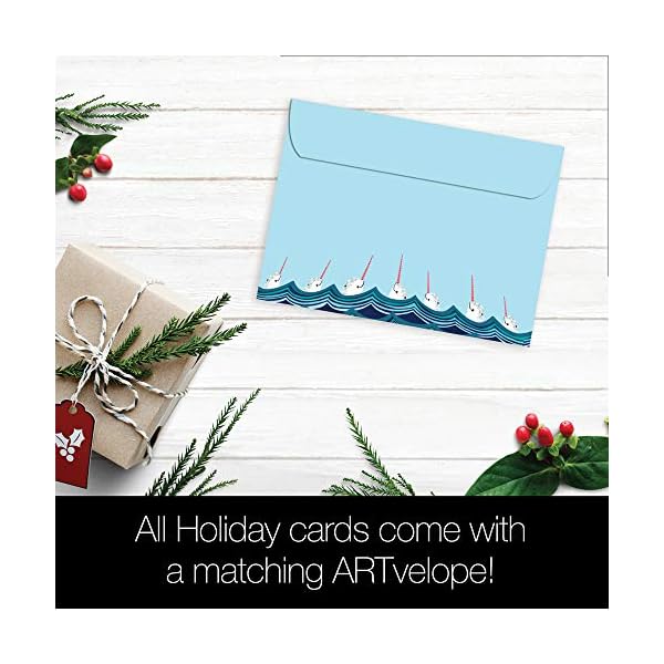 Tree-Free Greetings Happy Holidays Cards and Envelopes, Winter Card Set, 5 x 7 Inch Cards, Winter Box Set of 10… – Bild 3