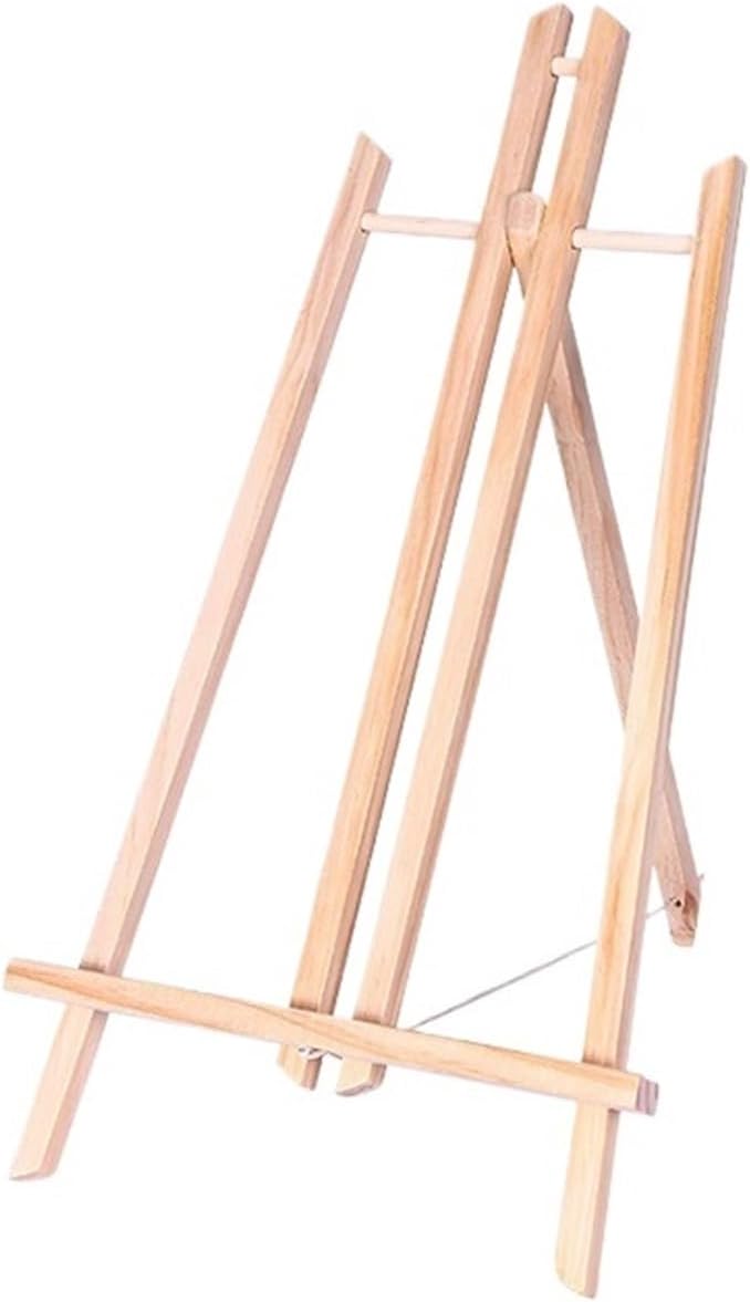 2pcs Wooden Easel for Painting,30/40/50cm Height Portable Folding Desktop Display Triangle Bracket,Art Supplies(2pcs 25x50cm)
