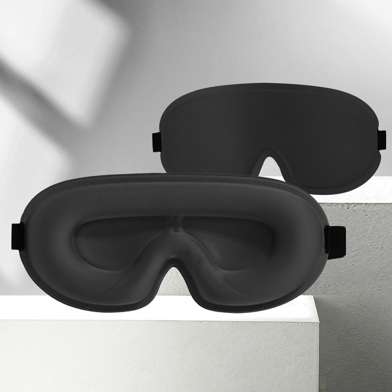 3D Sleep Mask for Men Women 100 Blackout Light Soft Smooth Eye Mask for Travel Relaxation Deep Sleeping