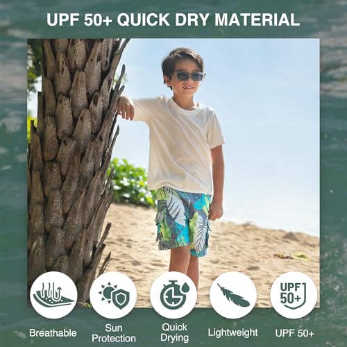 Image of Kanu Surf Boys' Avalon Quick Dry UPF 50+ Beach Swim Trunk