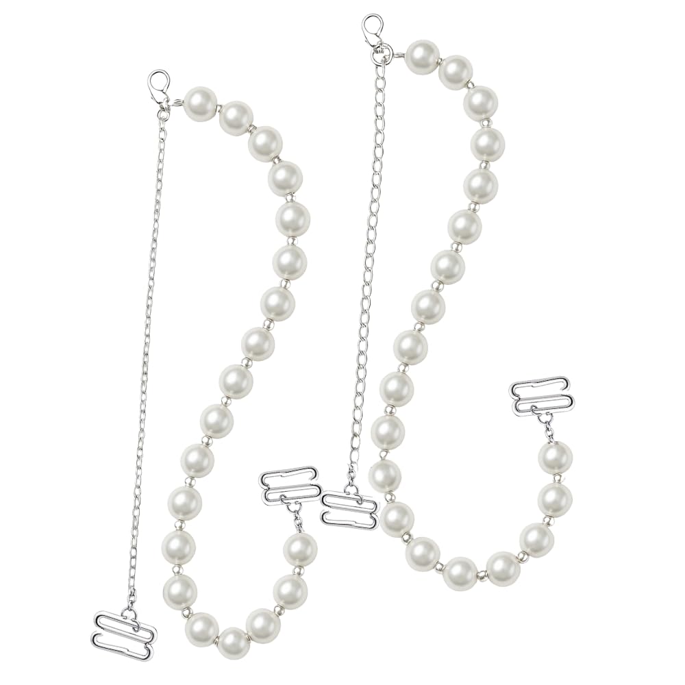 Pearl Bra Straps for Women Fancy Adjustable Invisible Shoulder Strap Strings Pearl Straps for Bra Tops&Dress Accessories,Bra Belt for Bra Tops,Pearl Beads Strings-image-47