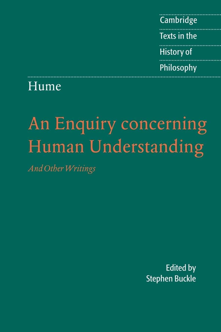 Amazon.com: Hume: An Enquiry Concerning Human Understanding: And Other ...