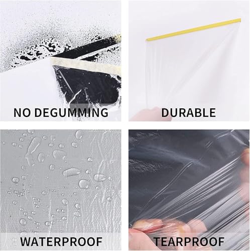 Image of Homdum Pre-Tape Paint Protection Covering Sheet and Tape Length(2700mm x 20Mtr) Pack of 2pc