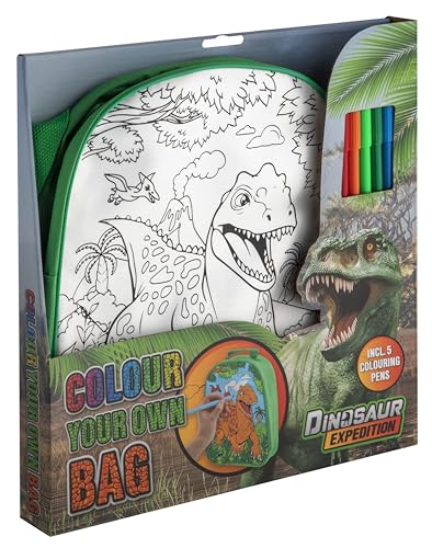 Totum Dinosaur Colour Your Own Bag, Kids Arts and Crafts Activity Set, Ages 4+, Multi-colour, Standard - Image 3