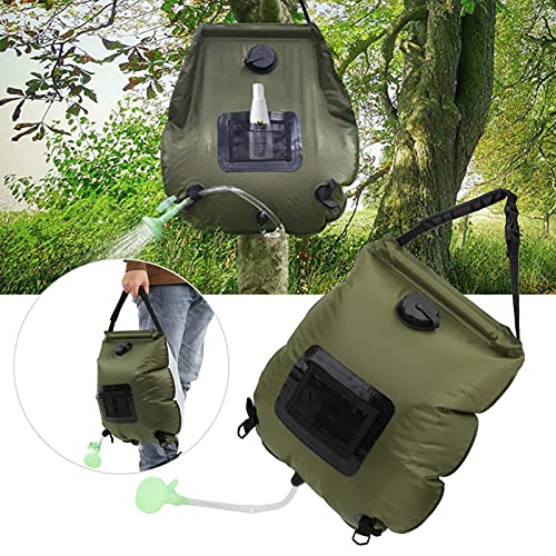 Moobreeze Portable Solar Heated Shower Bath Bag For Camping And Hiking, 20L Water Storage With Thermometer And Shower Nozzle #TOP7