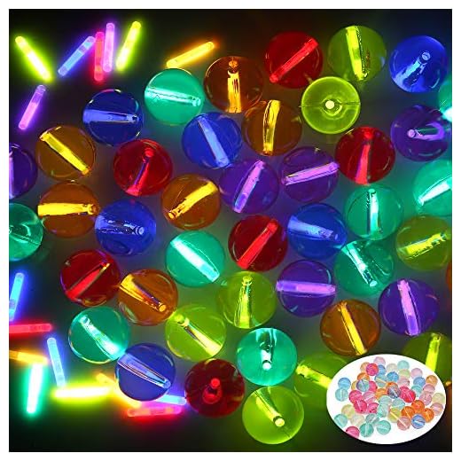 50 Pcs Glow Bouncing Balls with 150 Pcs Glow Sticks (Total 200), Light Up Bouncy Balls for Kids, Glow in the Dark Party Supplies, School Classroom Game Rewards, Halloween Party Favor