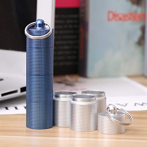 Caixa de comprimidos impermeável BESPORTBLE, mini chaveiro, porta-comprimidos, porta-garrafas, recip