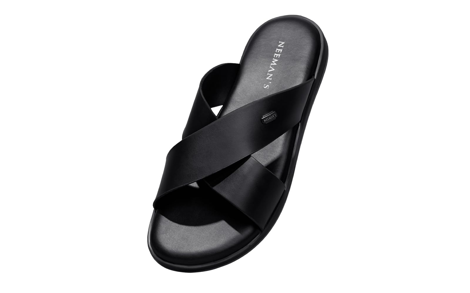 The Minimals Cross Strap Casual Sandals for Men | Lightweight, Durable and Flexible Sandals | PU Double Strap & TPR Out sole