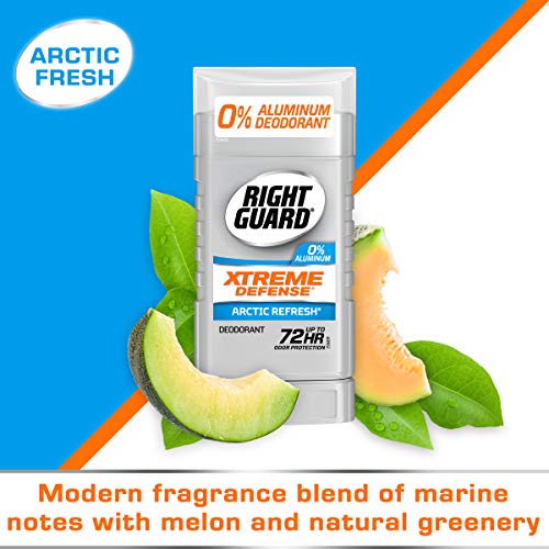 Right Guard Xtreme Defense Aluminum-Free Deodorant Invisible Solid Stick, Arctic Refresh, 3 Oz, 4 Count (Pack Of 1) #TOP2