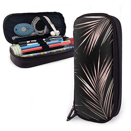 Preisvergleich Produktbild Multifunktionales Federmäppchen aus PU-Leder, mit Reißverschluss, großes Fassungsvermögen