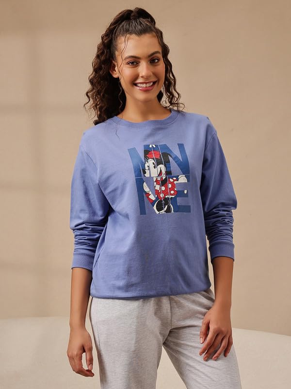 Image of Clovia Women's Terry Cotton Winterwear Sweatshirt