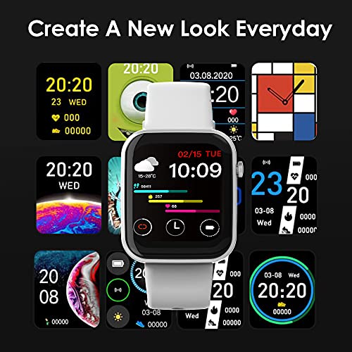Image of Probus P15 Full Touch Smart Watch 1.69 inch Industry Leading Display With 7 Days Battery Life, IP67 Water Resistant ,Blood Oxygen and Heart Rate Monitor, Sleep & Step Tracker, Smart Notification And Multiple Watch Faces(Grey)