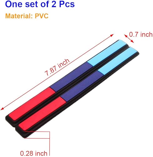 Miniatura 3 de ZaCoo - 2 protectores coloridos para espejo retrovisor de automóvil, antiarañazos, tiras de protección para visión trasera de automóvil, SUV,