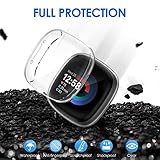 NANW 4-Pack Screen Protector Case Compatible with Fitbit Sense 2/Versa 4, Soft TPU Plated Bumper Full Cover Protective Cases for Versa 4/Sense Smartwatch [Scratch-Proof] - Image 4