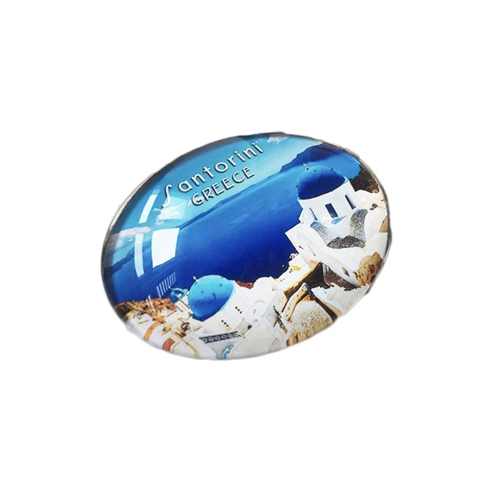 3D Santorini Grecia Frigorifero Magnete Frigo Cristallo Fatto a Mano Turismo turistico Souvenir Collection Regalo Lavagna Magnetic Sticker Home Decoration