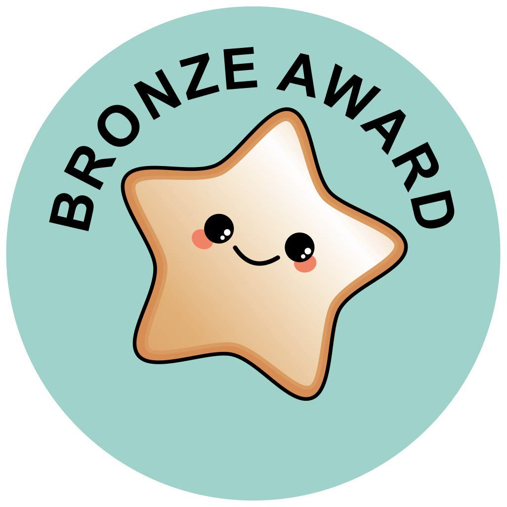 School Stickers Metallic Bronze Star Award Stickers