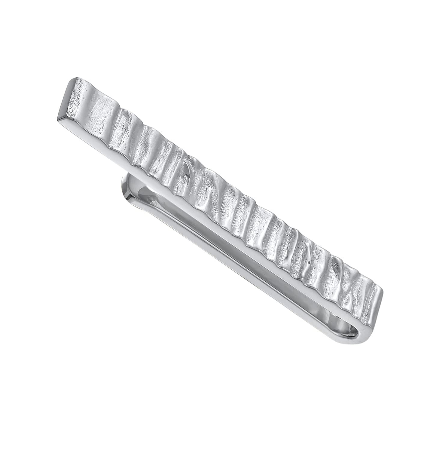 Kuzzoi Getextureerde stropdasspeld voor heren, stropdasspeld (5 mm) voor normale stropdassen van 925 sterling zilver, stropdassieraad voor mannen, versierd met zwart email, Standaard, Enamel, Agaat
