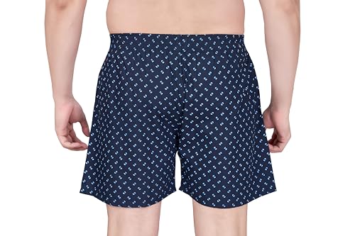 Image of Nermosa Men's Cotton Printed Soft Regular Boxer Shorts | Pack of 2