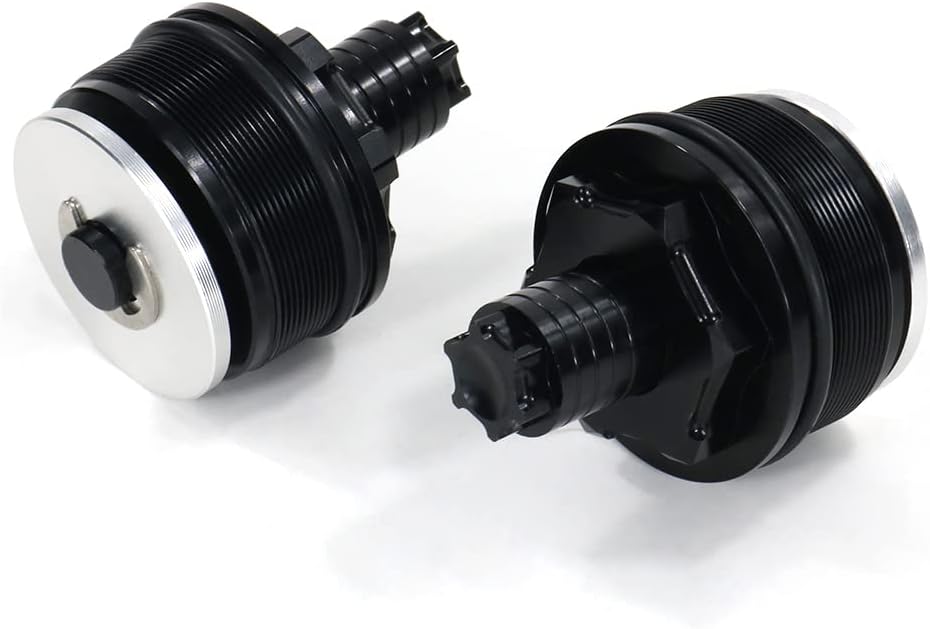Xitomer CNC Fork Preload Adjusters 49mm, Fit for Dyna Street Bob 2006-2017 / Softail Rocker 2008-2009 / VRSCDX Night Rod Special 2007-2011 / VRSCX V-Rod Special 2007 (Black)