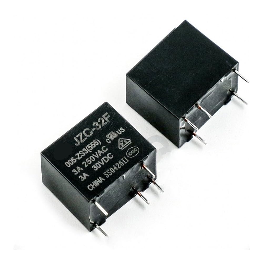 50 relés de potencia JZC-32F de 5 V, JZC-32F-005-ZS3, 3 A, 250 V CA, 5 pines