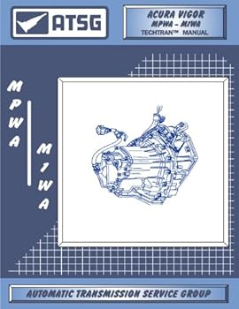 Paperback ATSG Acura Vigor MPWA 2.5TL M1WA Techtran Transmission Rebuild Manual (4 Speed 1992-1994) Book