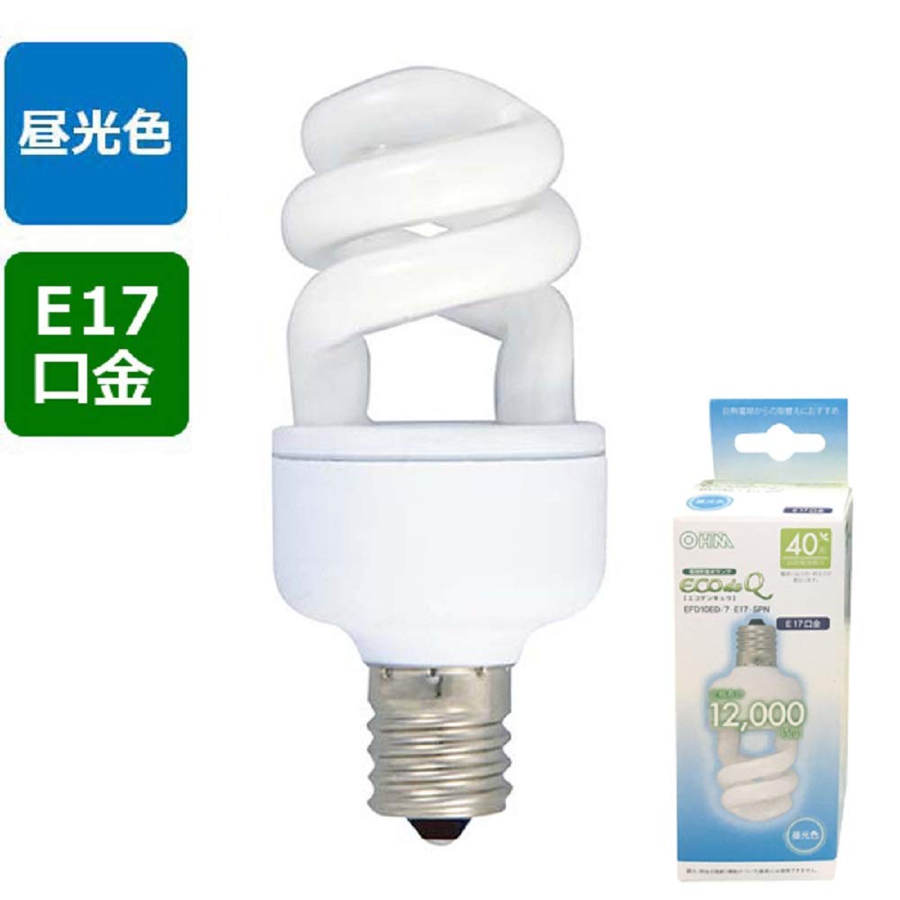 Amazon | オーム電機 電球形蛍光灯 エコデンキュウ スパイラル形
