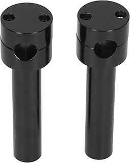 Acouto Adaptador universal de guidão redondo para guidão para guidão de 22 mm de diâmetro de barra de motocicleta (preto) powersports-guidão