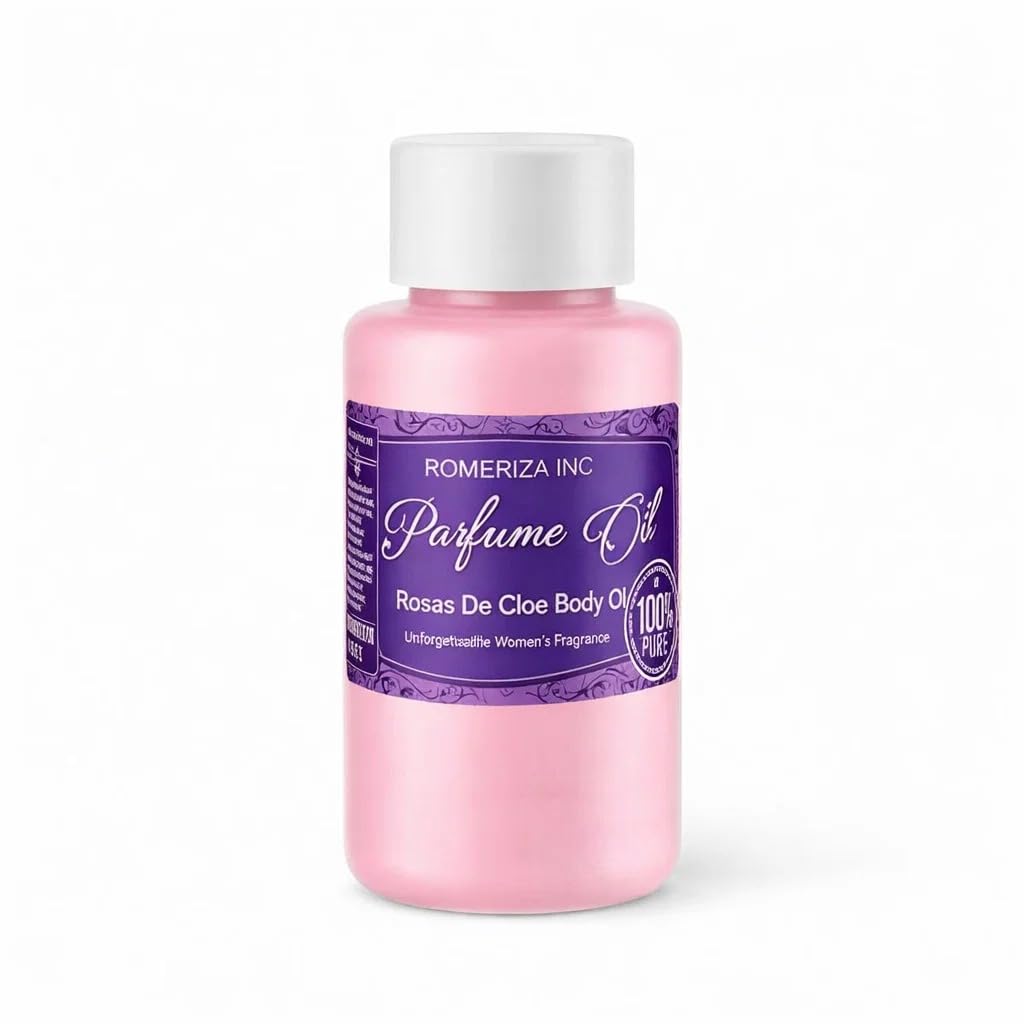 ROMERIZA INC. 4 Fl Oz Rosas De Cloe Perfume & Body Oil - Our Interpretation Unforgettable Women's Fragrance, Long-lasting Scented Fragrance For Home & Best for Gifts
