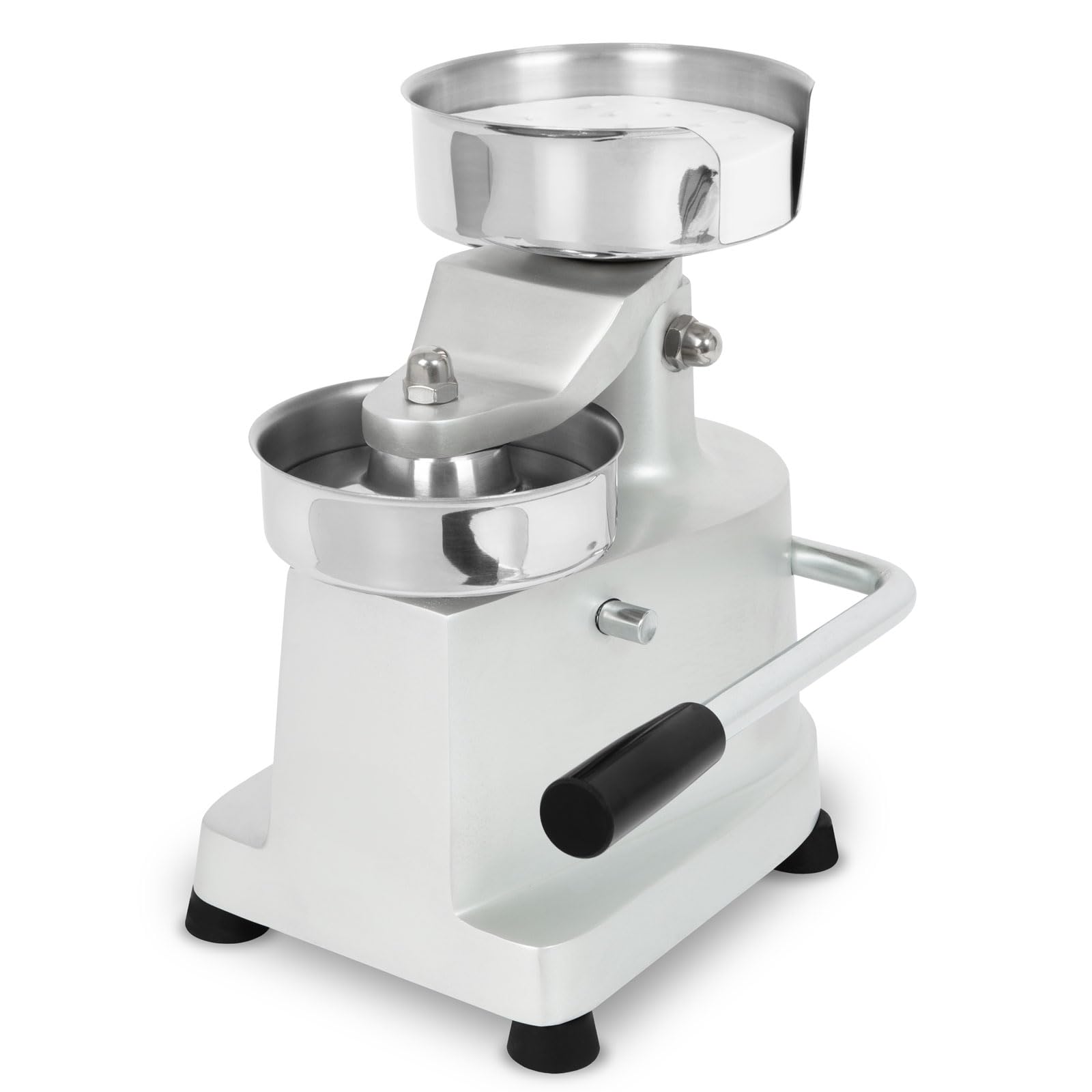 VERTES Hamburgatrice Pressa per Hamburger in acciaio inossidabile, per la produzione professionale di hamburger con un diametro di 13 cm, inclusi 500 carta cerata, piedi in gomma robusti