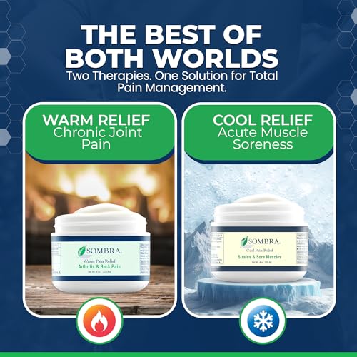 image for Sombra Warm & Cool Pain Relief Gel, Warm Relief for Arthritis and Chro
