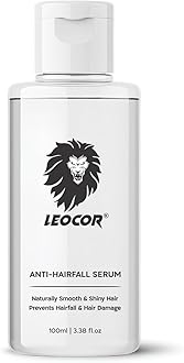 Leocor Hair Serum For Silky & Smooth Hair, Tames Frizzy Hair,for Strong, Tangle Free & Frizz-Free Hair - 100 ml