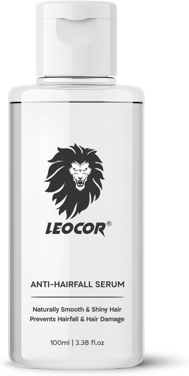 Leocor Hair Serum For Silky & Smooth Hair, Tames Frizzy Hair,for Strong, Tangle Free & Frizz-Free Hair - 100 ml