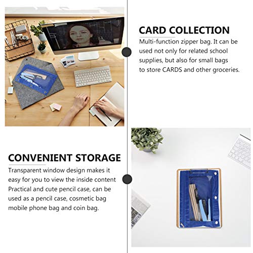 Cabilock 6 Pcs 3 Argolas para LÃ¡pis Pasta Ponch Estojos para LÃ¡pis Bolsa Bolsas de Viagem Multiuso