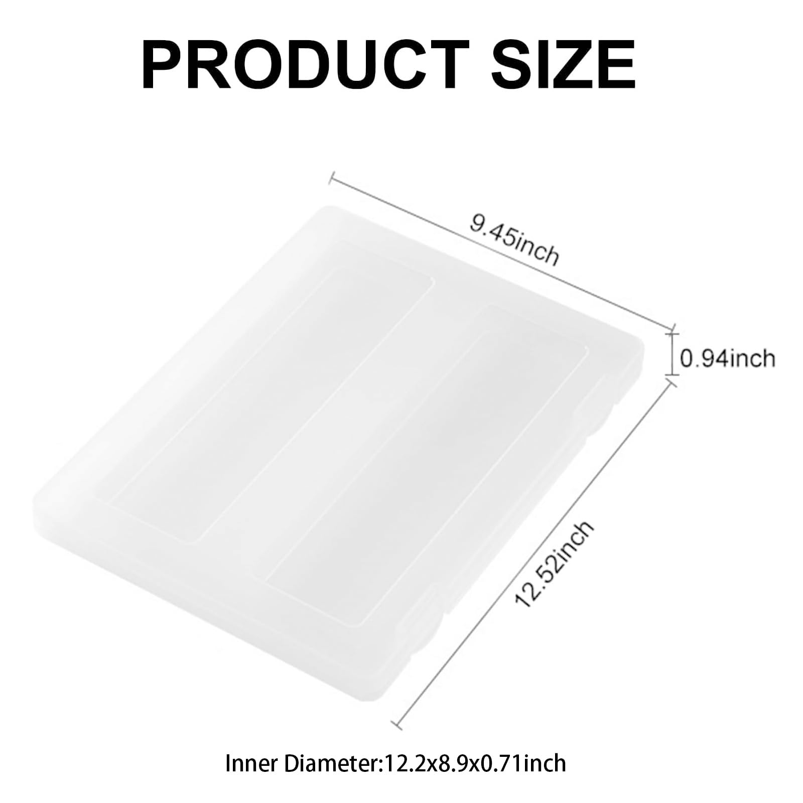 Voittozege 4 Pack A4 Paper Storage Box, A4 Document Case for 8.5