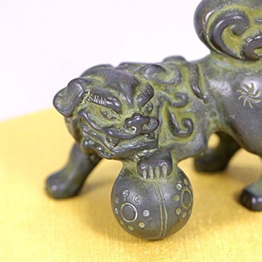 青銅製　金工　狛犬　盆景　箸置き　無銘 青銅製 金工 狛犬 盆景 箸置き 無銘 - メルカリ