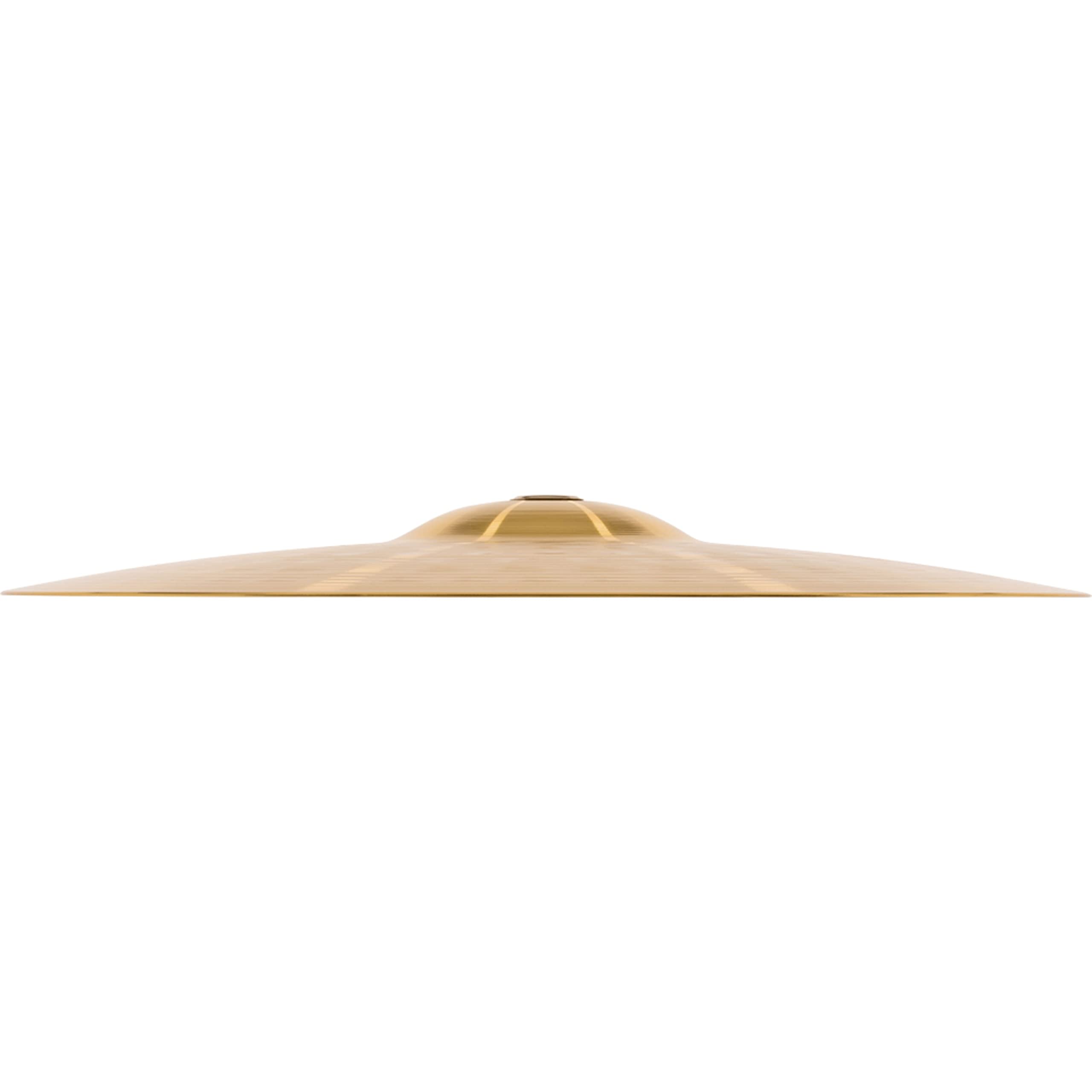 Meinl Cymbals MA-BR-13M Messing-Marschbecken im Paar inklusive Lederriemen und Pads 33 cm (13 Zoll)