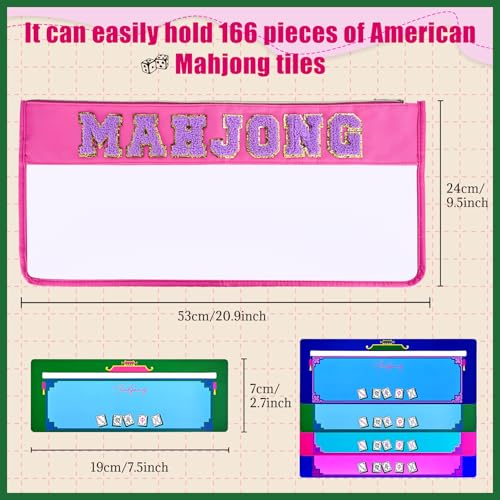 Bolsa para Mahjong Americano con cierre y accesorios miniatura 2