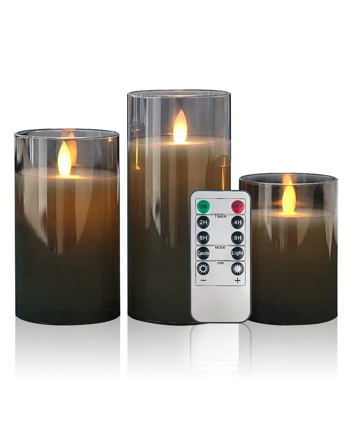 Buy KALAHOL Led Flameless Candles, Flickering Wick Flame Mode Realistic LED Fake Candles Battery