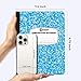 Rosmonde 5 Pack Composition Notebook Wide Ruled, 200 Pages (100 Sheets), 9-3/4x7-1/2, Notebooks for Work, Back to School Supplies, Hard Cover Composition Books, Notebooks for Women, Colors May Repeat