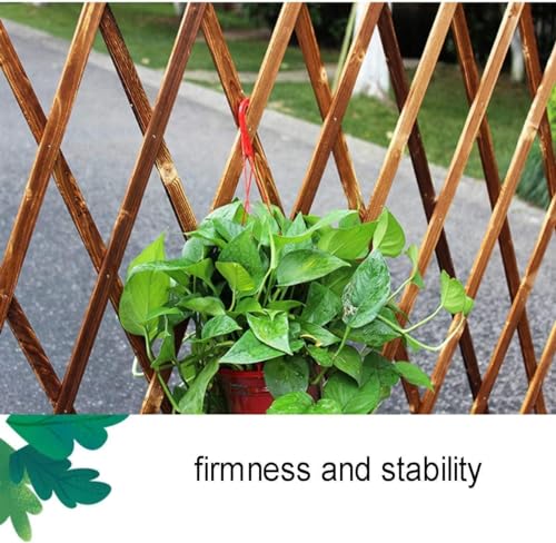 GOOFCXO Expandable Wooden Fence Garden Fencing 2 PCS Retractable Expandable Trellis Foldable Wooden Fence Gate for Garden Outdoor Yard Plant Climb Trellis by GOOFCXO - Used condition - Image 6