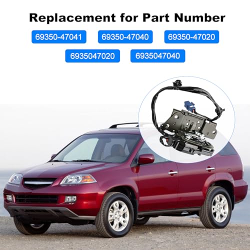 Image of WMPHE Tailgate Lock Latch Actuator Assembly Compatible with Toyota Prius 2010-2015 Lexus CT200h 2011-2017, Rear Trunk Latch Motor Replacement for 69350-47041, 69350-47040, 69350-47020