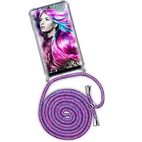 OneFlow Mobile Phone Chain Twist Case, Compatible with Samsung Galaxy S20 / S20 5G, Case with Strap Detachable Smartphone Necklace, Silicone Phone Case for Hanging Chain, Removable, Unicorn Cover