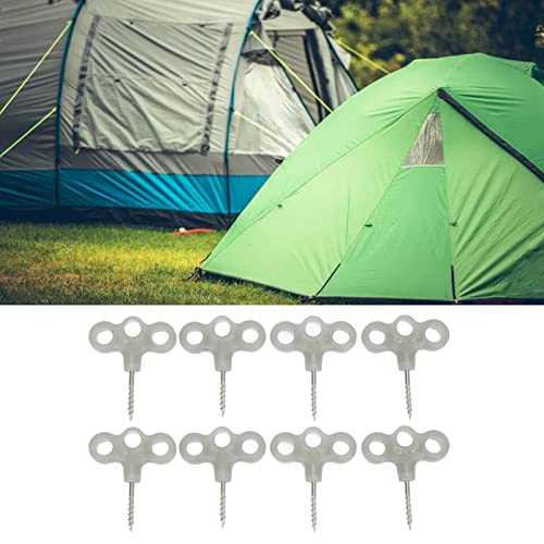 8 clavos roscados en espiral 30 mm para camping y senderismo miniatura 2