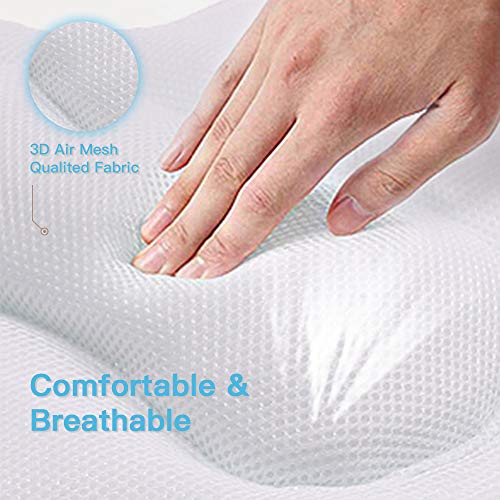image for B BEAUTYBABY Beautybaby Bathtub Spa Pillow, Non-Slip 4 Strong Suction 
